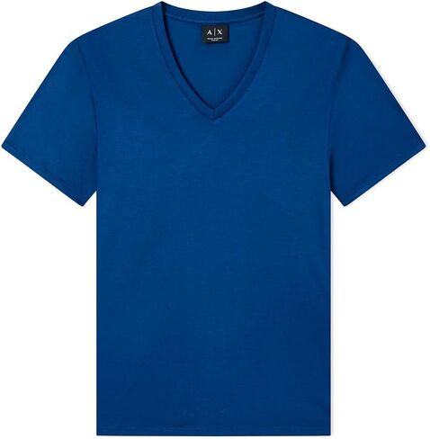 Armani Exchange Men's Pima Cotton Jersey Short Sleeve V-Neck T-Shirt in Kuwait