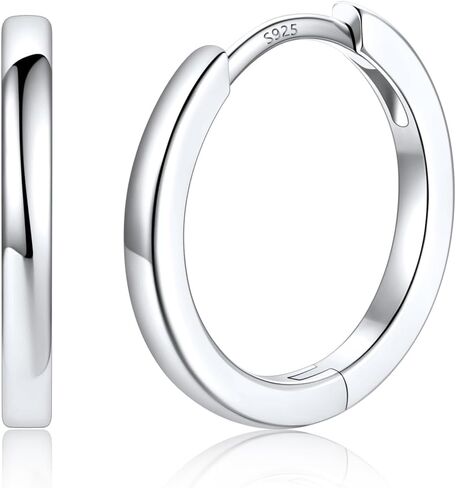Silvora 14K Gold Plated Huggie Hoop Earrings for Women, Small Hoop Earrings with 925 Sterling Silver Posts, Hypoallergenic Cartilage Earrings for Sensitive Ears 8/10/12/14/16/18/20mm in Kuwait