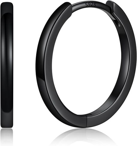 Silvora 14K Gold Plated Huggie Hoop Earrings for Women, Small Hoop Earrings with 925 Sterling Silver Posts, Hypoallergenic Cartilage Earrings for Sensitive Ears 8/10/12/14/16/18/20mm in Kuwait