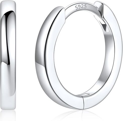 Silvora 14K Gold Plated Huggie Hoop Earrings for Women, Small Hoop Earrings with 925 Sterling Silver Posts, Hypoallergenic Cartilage Earrings for Sensitive Ears 8/10/12/14/16/18/20mm in Kuwait