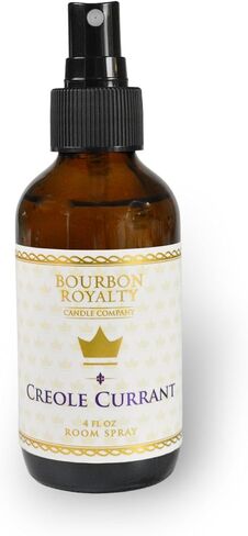Bourbon Royalty Scented Fragrance Room Mist Spray Air Freshener, 4 Oz Glass Spritz Bottle, Evangeline and Creole Currant - Bundle Set of 2 in Saudi Arabia