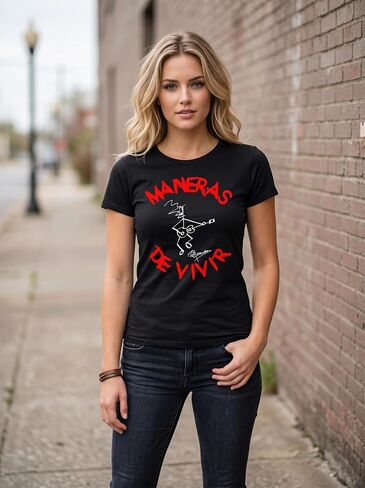 Black, Graphic Print, T-Shirt, Unisex, Regular Fit in Kuwait