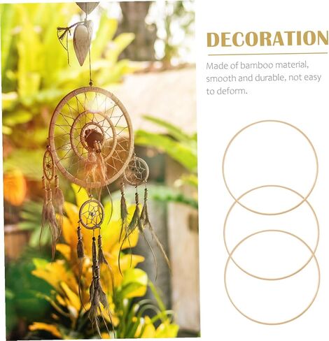 OHPHCALL 12pcs Dream Catcher Round DIY Dream Catcher Ring Craft Making Materials for Handmade Decorations in Saudi Arabia