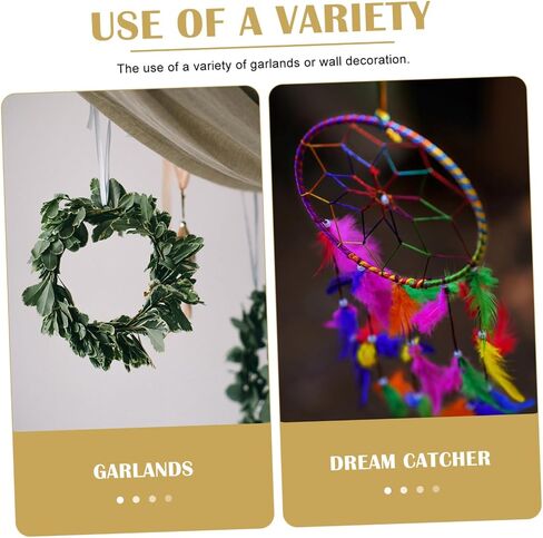 OHPHCALL 12pcs Dream Catcher Round DIY Dream Catcher Ring Craft Making Materials for Handmade Decorations in Saudi Arabia