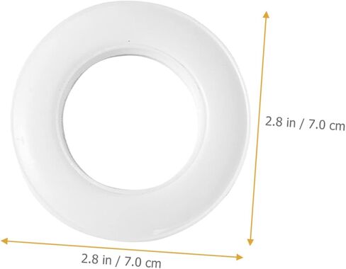 PRETYZOOM 6pcs Silent Curtain Grommets Sturdy Plastic Curtain Rings for Drapery Easy to Install Eyelets Suitable for Home Decor in Kuwait