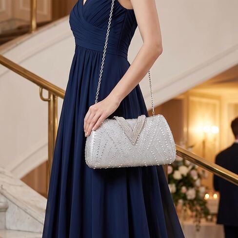 SH Clutch purses for Women Evening Clutch Bag Rhinestone Wedding Party Prom Purse Dressy Handbags in Saudi Arabia