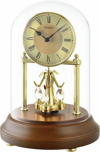 SEIKO QXN236GLH Desk and Table Clock, Brown in Saudi Arabia