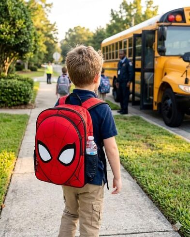 Marvel Spider-Man EVA Molded 16" Backpack - Spiderman School Backpack with Pockets in Kuwait
