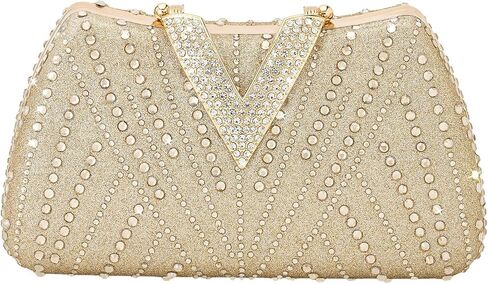 SH Clutch purses for Women Evening Clutch Bag Rhinestone Wedding Party Prom Purse Dressy Handbags in Saudi Arabia