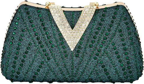 SH Clutch purses for Women Evening Clutch Bag Rhinestone Wedding Party Prom Purse Dressy Handbags in Saudi Arabia