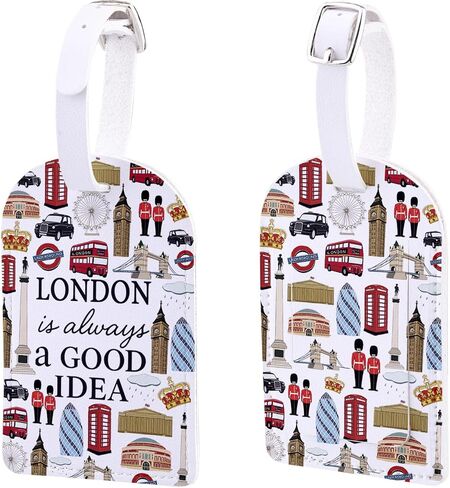 London is Always a Good Idea Gift UK The Gherkin Gift Double-Decker Telephone Booth Traveller Luggage Tag (London tag) in Saudi Arabia