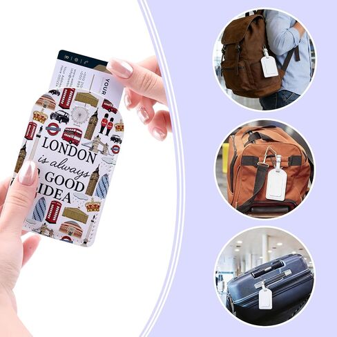 London is Always a Good Idea Gift UK The Gherkin Gift Double-Decker Telephone Booth Traveller Luggage Tag (London tag) in Saudi Arabia
