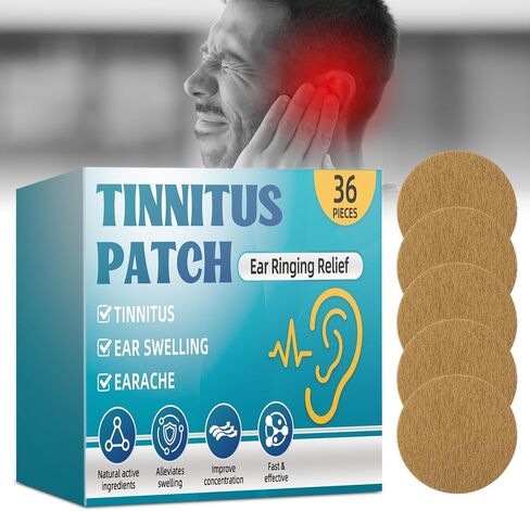 Bondtech Tinnitus Relief for Ringing Ears, Tinnitus Relief Patch for Ear Ringing,Natural Herbal Formula, Effective Reduce Noise and Improve Focus, Gentle & Portable (36 Count) in Kuwait
