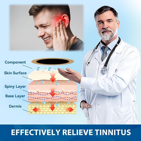 Bondtech Tinnitus Relief for Ringing Ears, Tinnitus Relief Patch for Ear Ringing,Natural Herbal Formula, Effective Reduce Noise and Improve Focus, Gentle & Portable (36 Count) in Kuwait