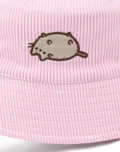 Pusheen Bucket Hat for Women | Adults One Size Internet Cartoon Cat Graphic Cord Sun Hat | Embroidered Pink Sun Cap Headwear in Saudi Arabia