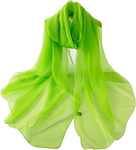 Solid Color Silk Feeling Scarf Fashion Scarves Wrap Long Lightweight Shawls for Women in Saudi Arabia