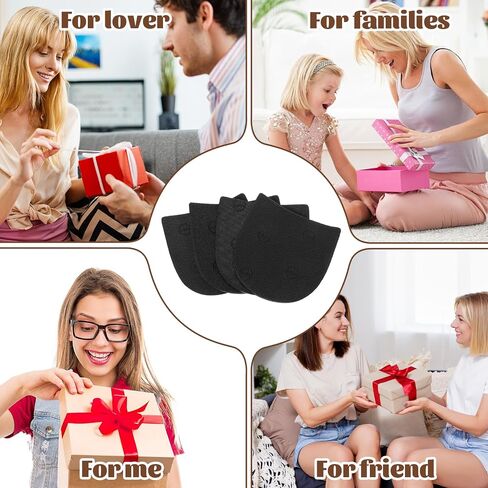 2 Pairs Boot Heel Repair Kit, Cuttable Boot Heel Replacement, Anti-Slip Shoe Heel Repair Rubber Pads, 4mm (5/32 Inch) Thick Heels Repair Pads for Women Men Boots in Kuwait