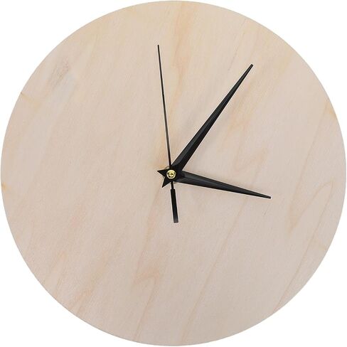 12-inch Unfinished Round Wood Clock Face - Sanded Smooth DIY Craft Blank for Painting, Home Decor & Analog Clock Making in Kuwait