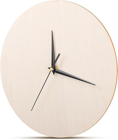 12-inch Unfinished Round Wood Clock Face - Sanded Smooth DIY Craft Blank for Painting, Home Decor & Analog Clock Making in Kuwait