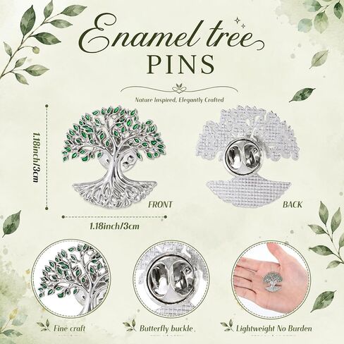 Liliaafar Funeral Favors for Guests Tree Celebration of Life Decorations Tree Pins Brooch and Sympathy Card for Dad Father in Kuwait