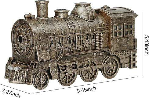 Train Diffuser, 300ml Vintage Steam Train Essential Oil Diffuser, 2 Color LED Dual Mist Modes Christmas Train Air Diffuser Aromatherapy Humidifier with Remote Control, 2/8 Hours Auto Shut-Off in Saudi Arabia