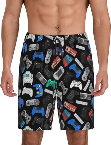 Mens Pajama Shorts Soft Pjs Bottoms Sleep Lounge with Pockets in Saudi Arabia