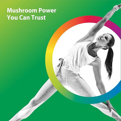 Rainbow Light Mushroom Complex Supplement | 60 Capsules | Made with 10 Potent Mushrooms | Includes Lions Mane, Chaga, Shiitake, Reishi & More | Non-GMO and Gluten Free in Saudi Arabia