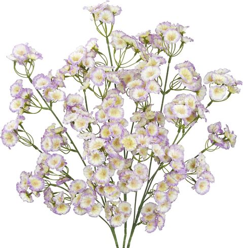 3 Pcs Artificial Wildflowers with Long Stem Bulk 31" Faux Silk Wild Flowers Fake Forsythia Branches Light Purple Spring Flowers Floral Arrangements for Tall Vase Table Centerpieces Wedding Decor in Kuwait
