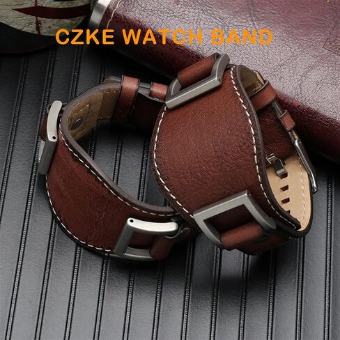 CZKE Genuine Leather for Fossil JR1157 Watch Band Accessories Vintage Style Strap with Stainless Steel Joint 24mm Watchbands (Color : Brown, Size : 24mm) in Saudi Arabia