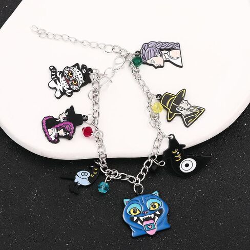 سوار ساحر من سلسلة SONGCHANGJEWELRY Witch Idol - يضم رفاق رومي وميرا وزوي والسحر - سوار خيالي مستوحى من K-POP مع سحر كريستال ملون للنساء والمعجبين in Kuwait