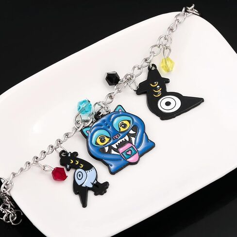 سوار ساحر من سلسلة SONGCHANGJEWELRY Witch Idol - يضم رفاق رومي وميرا وزوي والسحر - سوار خيالي مستوحى من K-POP مع سحر كريستال ملون للنساء والمعجبين in Kuwait