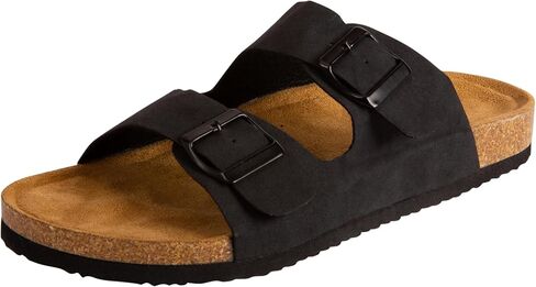 Hunter's Bay by Payless Mens Abe Double Band Footbed Slide Sandal in Saudi Arabia