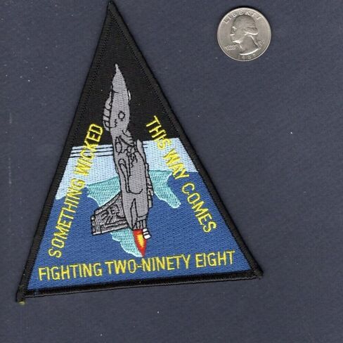 رقعة مطرزة - رقع للنساء والرجال - VF-101 Grim Reapers Crew Training Class 2 1998 Navy F-14 Tomcat Squadron Patch in Kuwait