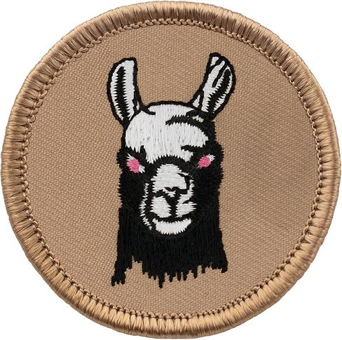 رقعة Llama Head Patrol - رقعة مطرزة دائرية بقطر 2 بوصة (مثبت خطاف) in Kuwait