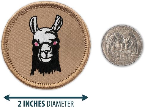 رقعة Llama Head Patrol - رقعة مطرزة دائرية بقطر 2 بوصة (مثبت خطاف) in Kuwait