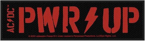 AC/DC - PWR UP Super Strip Patch 15cm x 5cm Black in Saudi Arabia