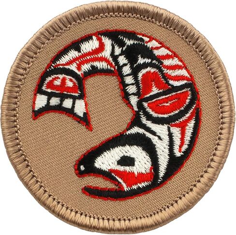رقعة Northwest Salmon Patrol - رقعة مطرزة دائرية بقطر 2 بوصة (خياطة) in Kuwait