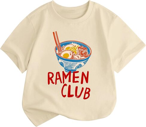 Ramen Anime Japanese Shirt for Girls Funny Kawaii Graphic Tees Anime Gifts T Shirts Cute Shirts for Kids in Kuwait