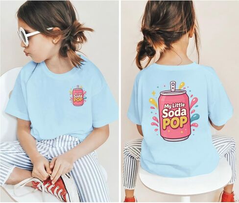 تي شيرت BeWithYou اللطيف My Little Soda Pop للفتيات والأطفال تي شيرت برسوم كارتونية كاواي تي شيرت Preppy مضحك للطعام تي شيرت علوي جمالي in Kuwait