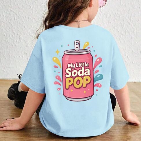 تي شيرت BeWithYou اللطيف My Little Soda Pop للفتيات والأطفال تي شيرت برسوم كارتونية كاواي تي شيرت Preppy مضحك للطعام تي شيرت علوي جمالي in Kuwait