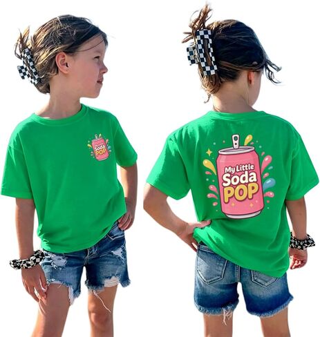 تي شيرت BeWithYou اللطيف My Little Soda Pop للفتيات والأطفال تي شيرت برسوم كارتونية كاواي تي شيرت Preppy مضحك للطعام تي شيرت علوي جمالي in Kuwait