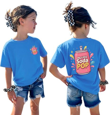تي شيرت BeWithYou اللطيف My Little Soda Pop للفتيات والأطفال تي شيرت برسوم كارتونية كاواي تي شيرت Preppy مضحك للطعام تي شيرت علوي جمالي in Kuwait