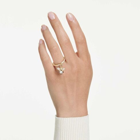 Swarovski Idyllia motif ring, Mixed cuts, Bee, Multicolored, Gold-tone plated in Kuwait