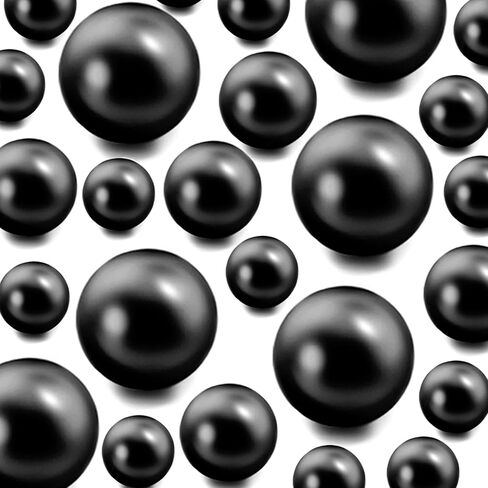 300Pieces Floating NO Hole Pearls for Centerpiece Glass Vases,Floating Plated Pearls Beads for Tall Vase Filler Floatings Candles for Wedding Table Decor in Saudi Arabia