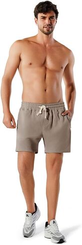 NIMENJOJA Mens 5.5" Athletic Gym Shorts Cotton Workout Jogger Sweat Shorts with Upgrade Premium Zipper Pockets and Drawstring in Saudi Arabia