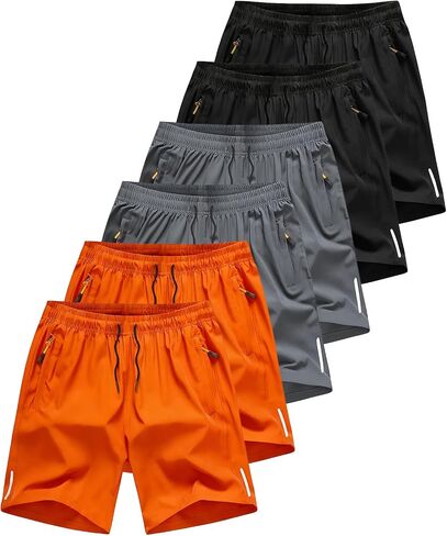 6-Pack Quick-Dry Men's Athletic Shorts in Saudi Arabia