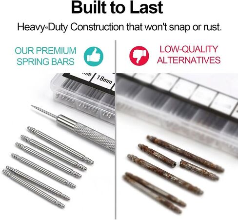 Watch Band Spring Bars 360 Pcs, 18 Sizes (8-25mm) with Remover Tool Kit, Watch Link Pins for All Watch Band Connection Axis Repair Tools in Saudi Arabia