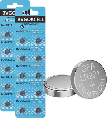 10 Pack SR920SW 371 Watch Battery, High Capacity Long Lasting Power 1.55V 371/370 LR921 AG6 Button Cell Batteries for Watches, Calculators, and Electronics in Saudi Arabia