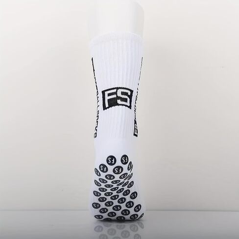 10 Pairs Soccer Socks with Grip Pads Non Slip Football Basketball Sports Socks for Men Women in Kuwait