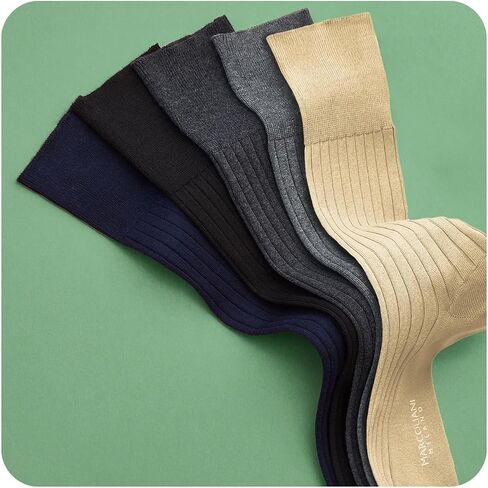 Marcoliani Milano Made in Italy - Mens Dress Socks | Essence of Cotton The Dress Code Colors in Kuwait